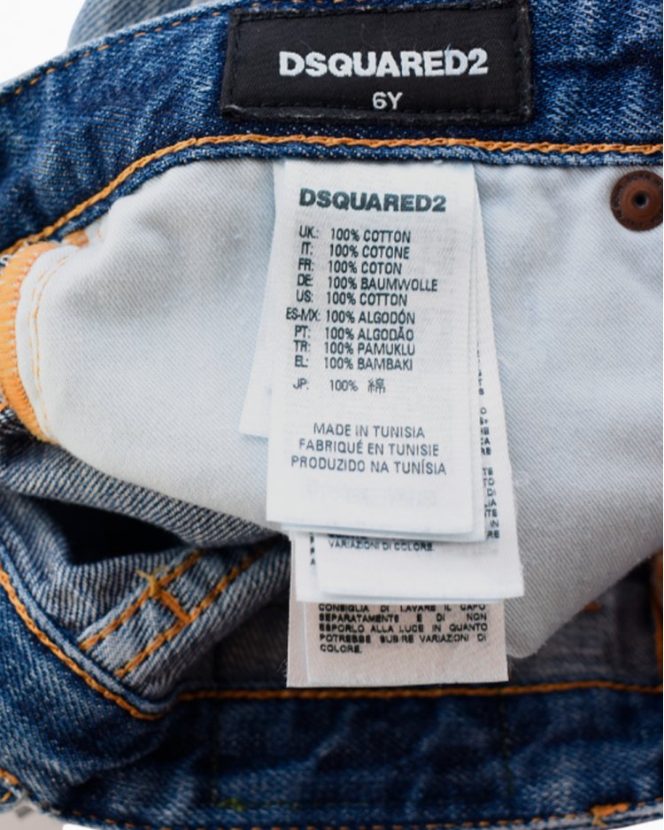 Calça Dsquarred2 Original Jeans Infantil
